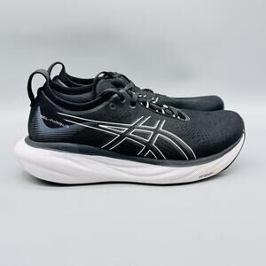 ASICS GEL Nimbus 25 Shoes Womens 9.5 Black White Running PureGEL FF Blast+